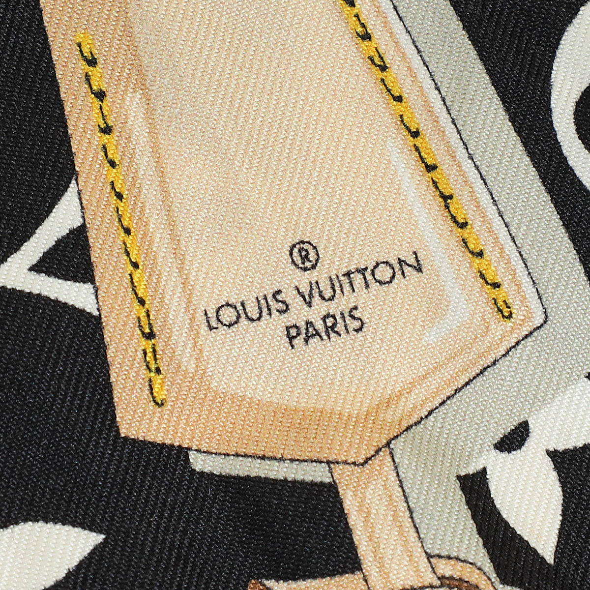 Louis Vuitton Black Multicolor Monogram Confidential Silk Bandeau