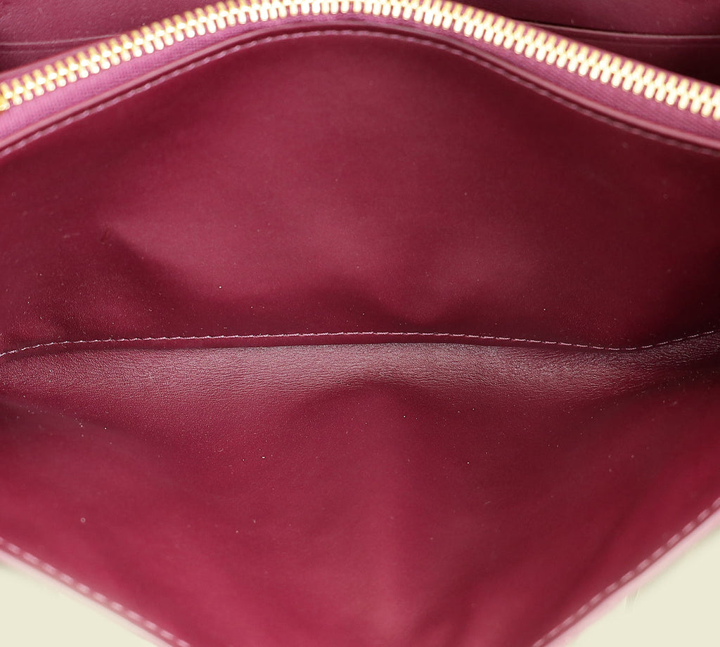 Louis Vuitton Violette Monogram Vernis Sarah Wallet