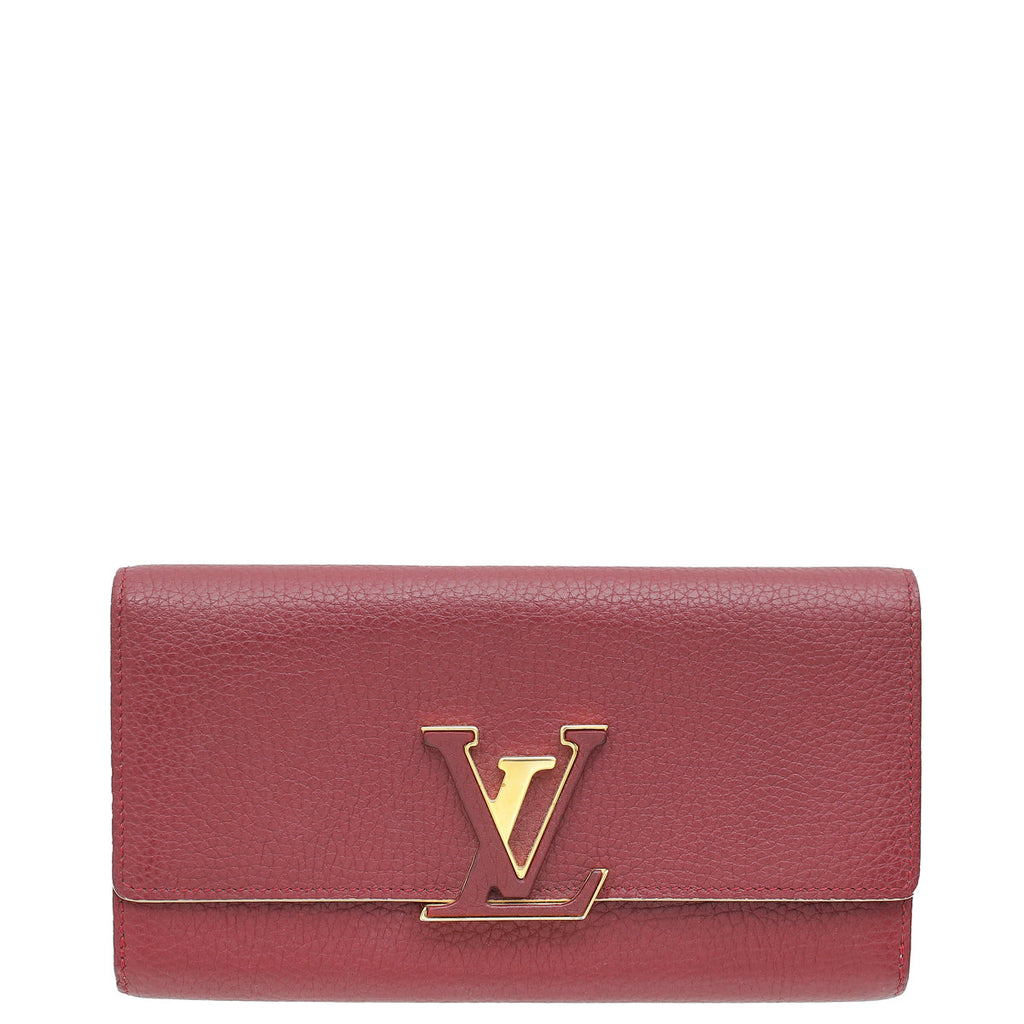 Louis Vuitton Burgundy Capucines Wallet