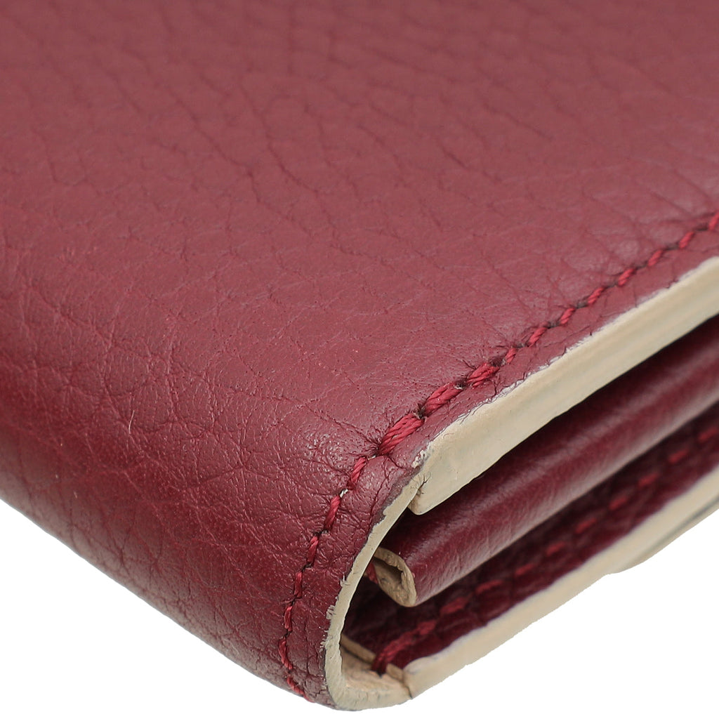 Louis Vuitton Burgundy Capucines Wallet