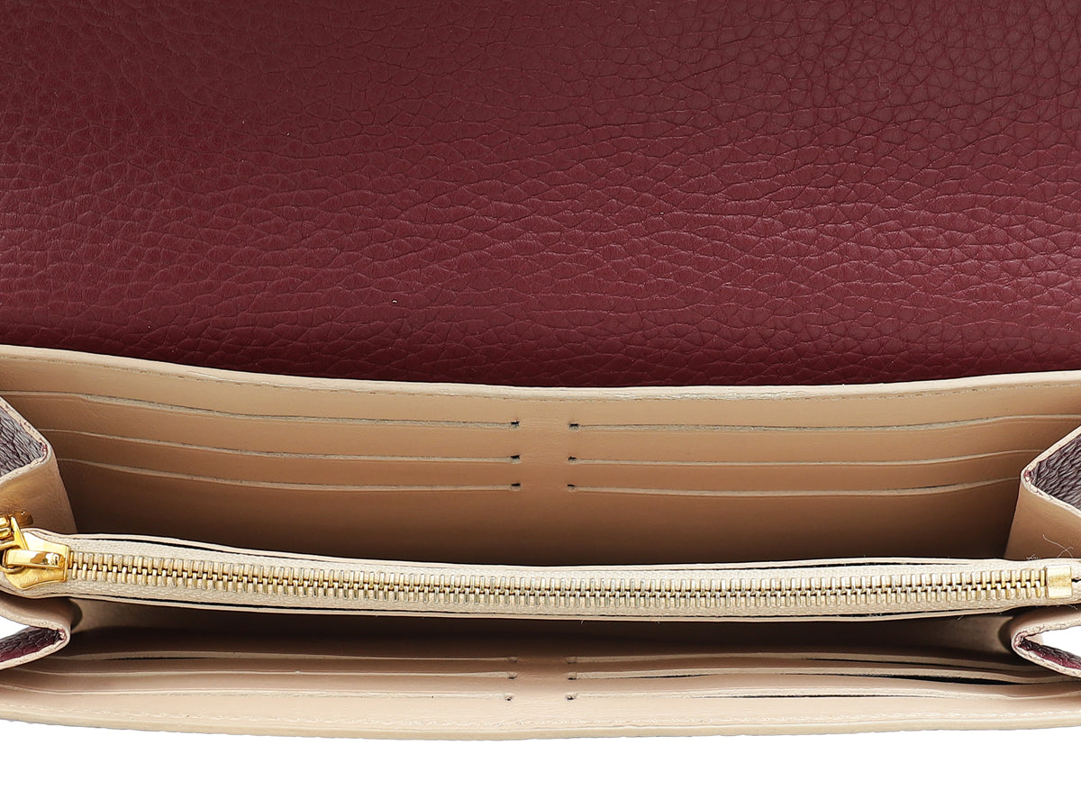 Louis Vuitton Burgundy Capucines Wallet