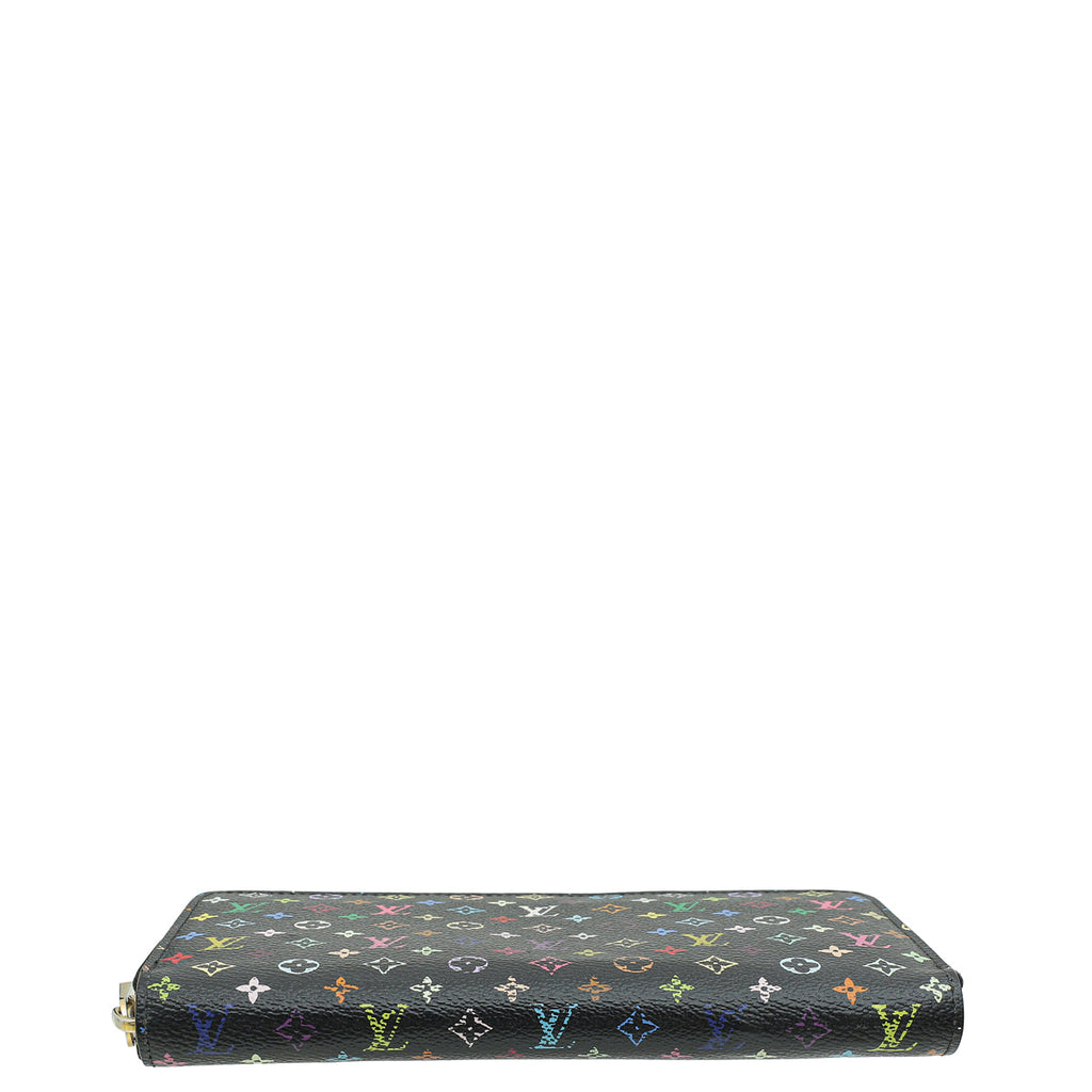 Louis Vuitton Black Multicolor Monogram Zippy Wallet