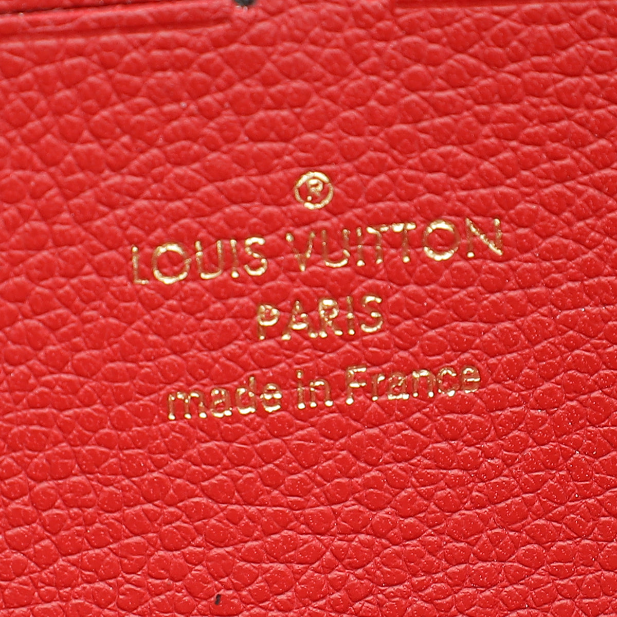 Louis Vuitton Red Monogram Empreinte Clémence Wallet
