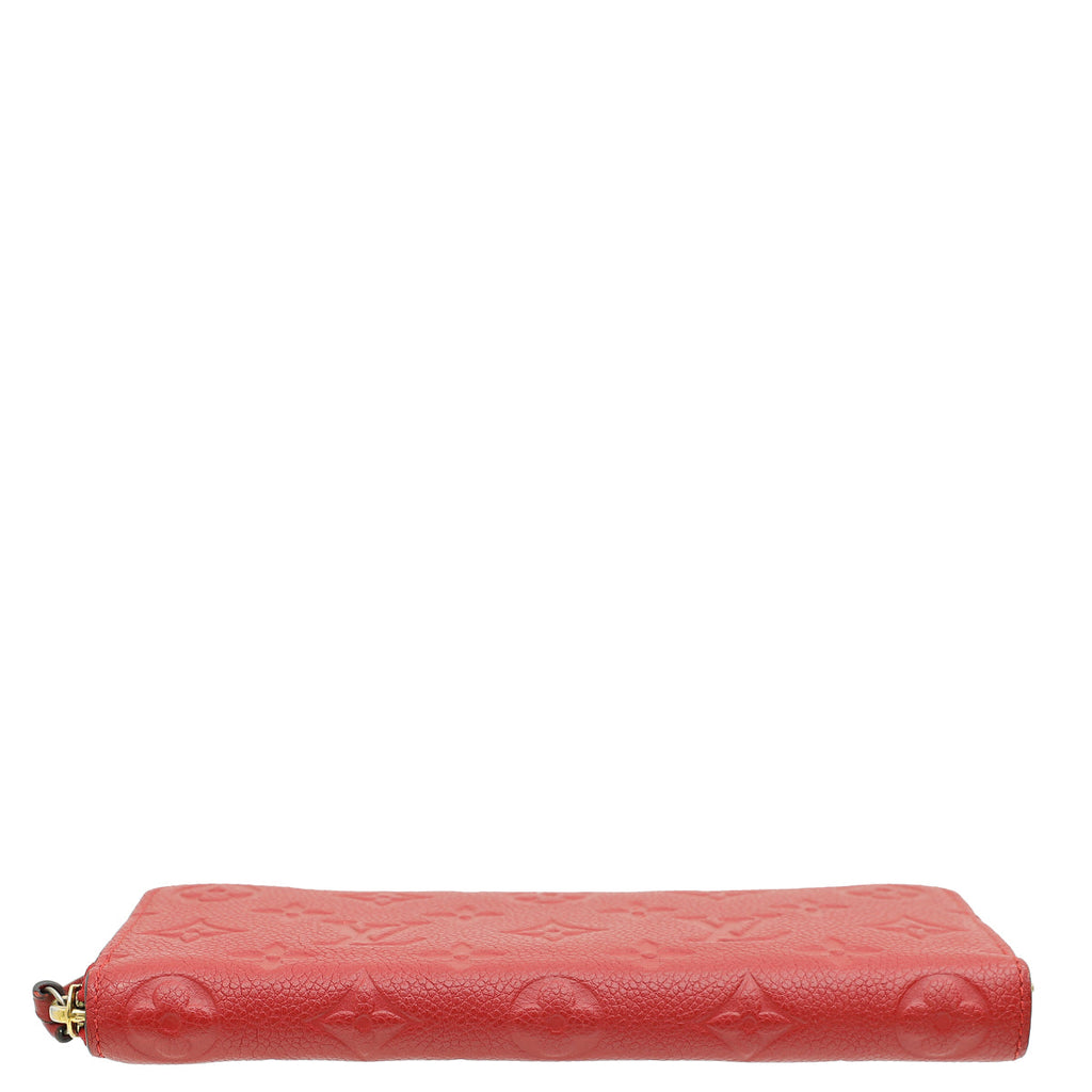 Louis Vuitton Red Monogram Empreinte Clémence Wallet