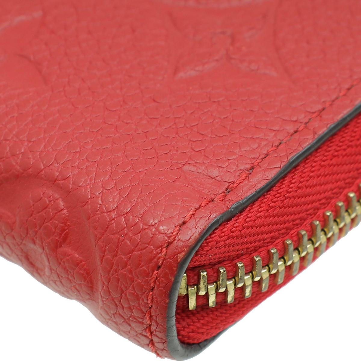 Louis Vuitton Red Monogram Empreinte Clémence Wallet