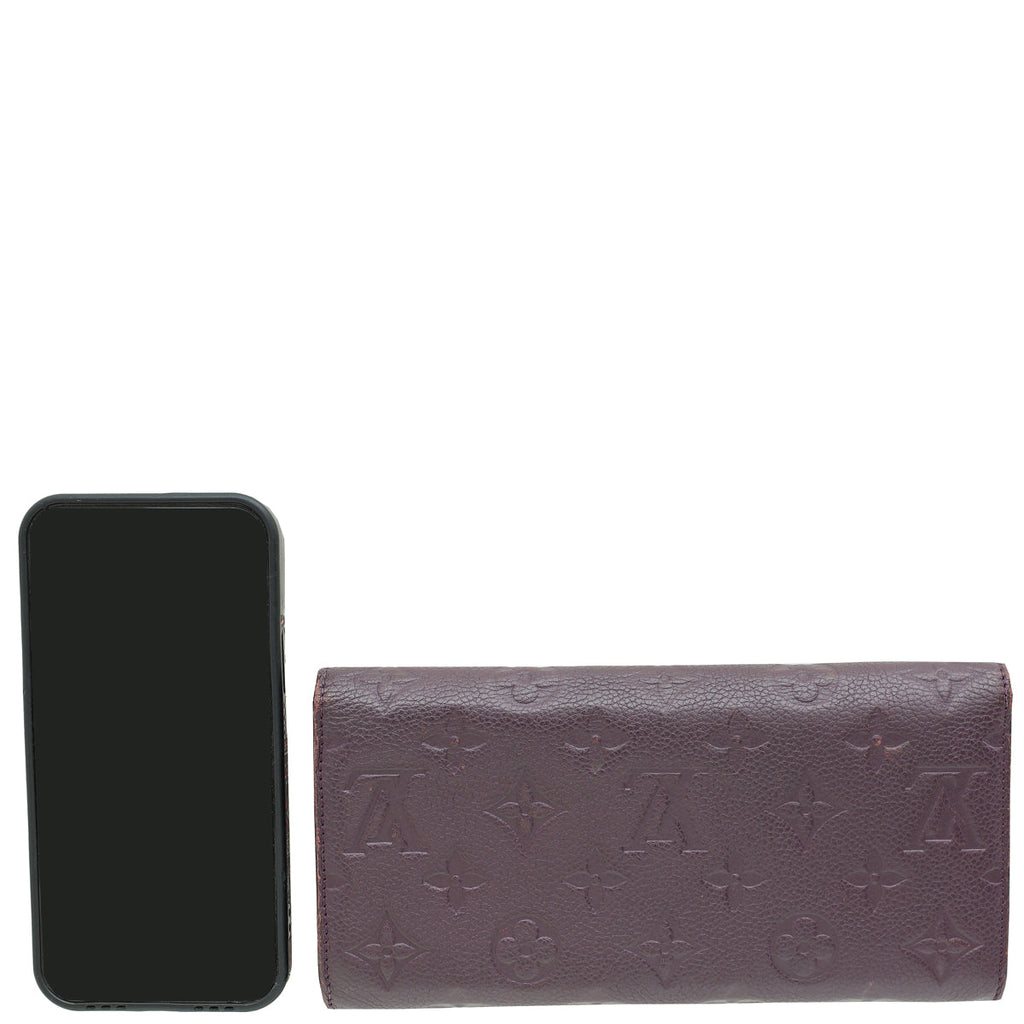 Louis Vuitton Grenat Monogram Empreinte Curieuse Wallet