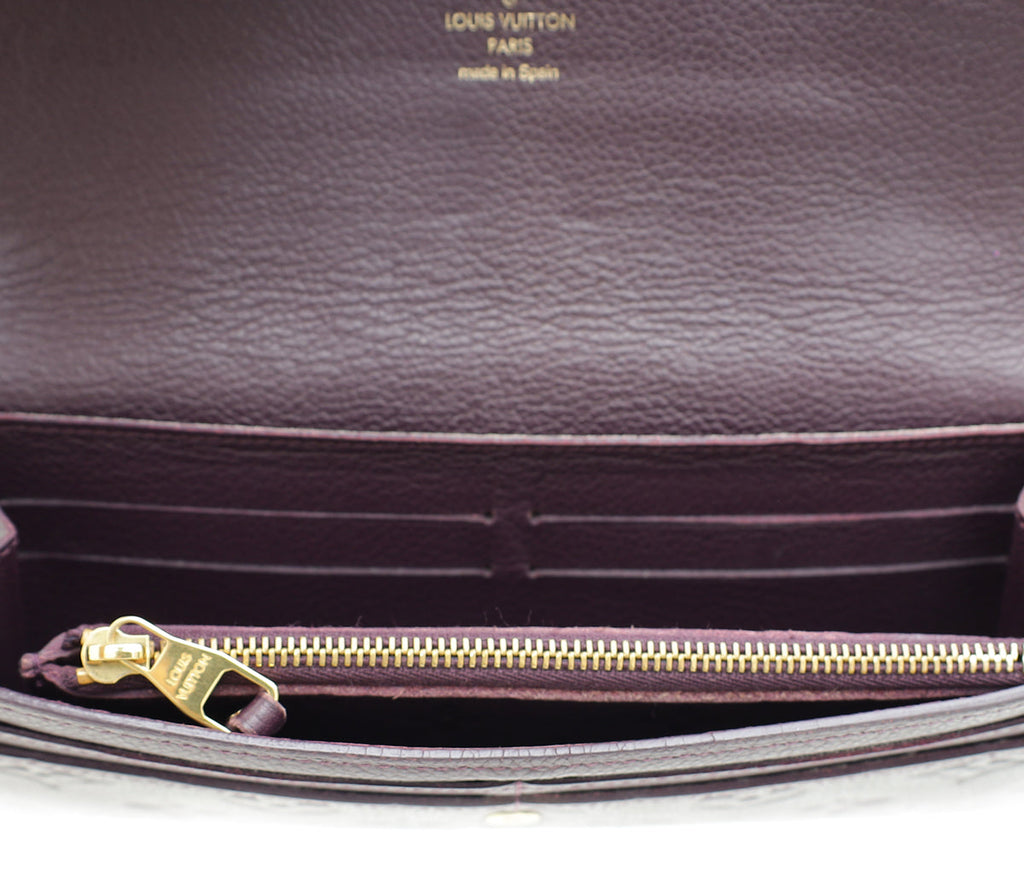 Louis Vuitton Grenat Monogram Empreinte Curieuse Wallet