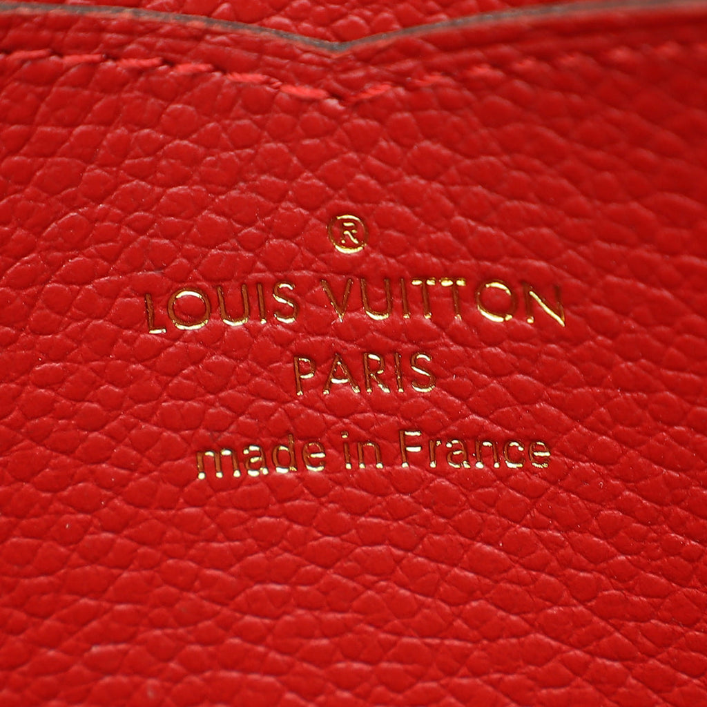Louis Vuitton Red Monogram Empreinte Zippy Coin Purse