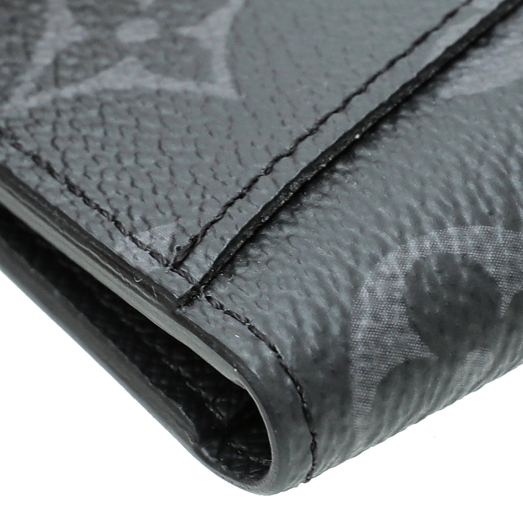 Louis Vuitton Monogram Graphite Pocket Organizer Wallet W/RBA Initial