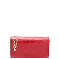 Louis Vuitton Framboise Monogram Vernis Sarah Chain Wallet