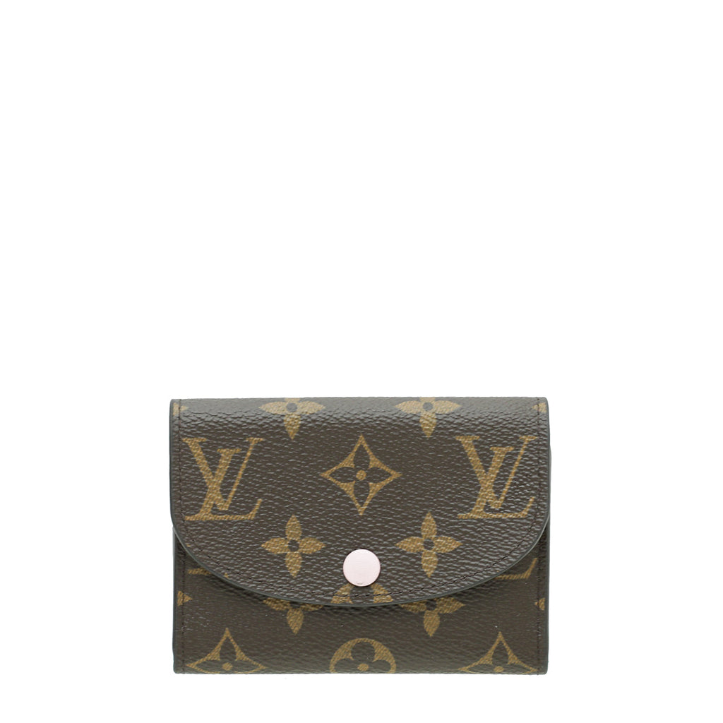 Louis Vuitton Monogram Rose Ballerine Rosalie Coin Purse W/ SHA Initial