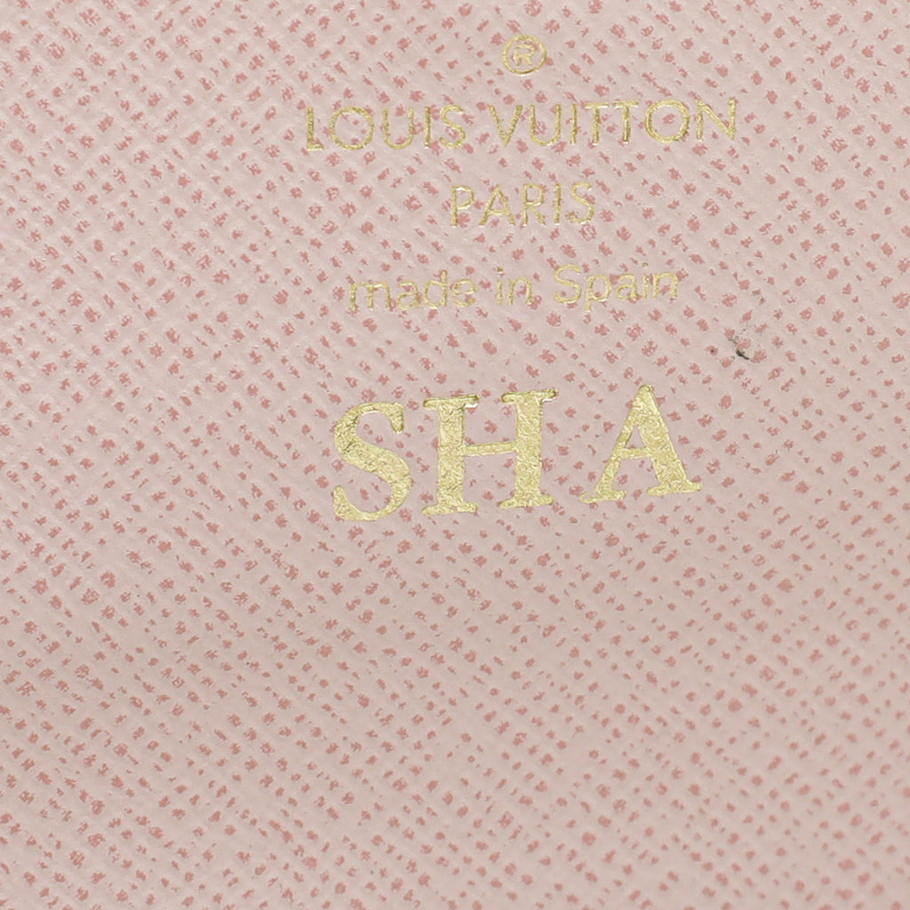 Louis Vuitton Monogram Rose Ballerine Rosalie Coin Purse W/ SHA Initial