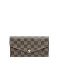 Louis Vuitton Ebene Sarah Wallet w/A.S Initials