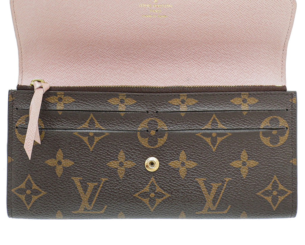 Louis Vuitton Monogram Rose Ballerina Emilie Wallet