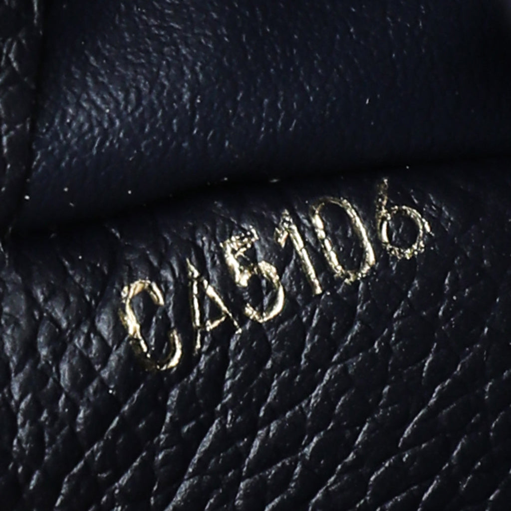 Louis Vuitton Rouge Marine Monogram Empreinte Pont-Neuf Wallet W /SD Initials