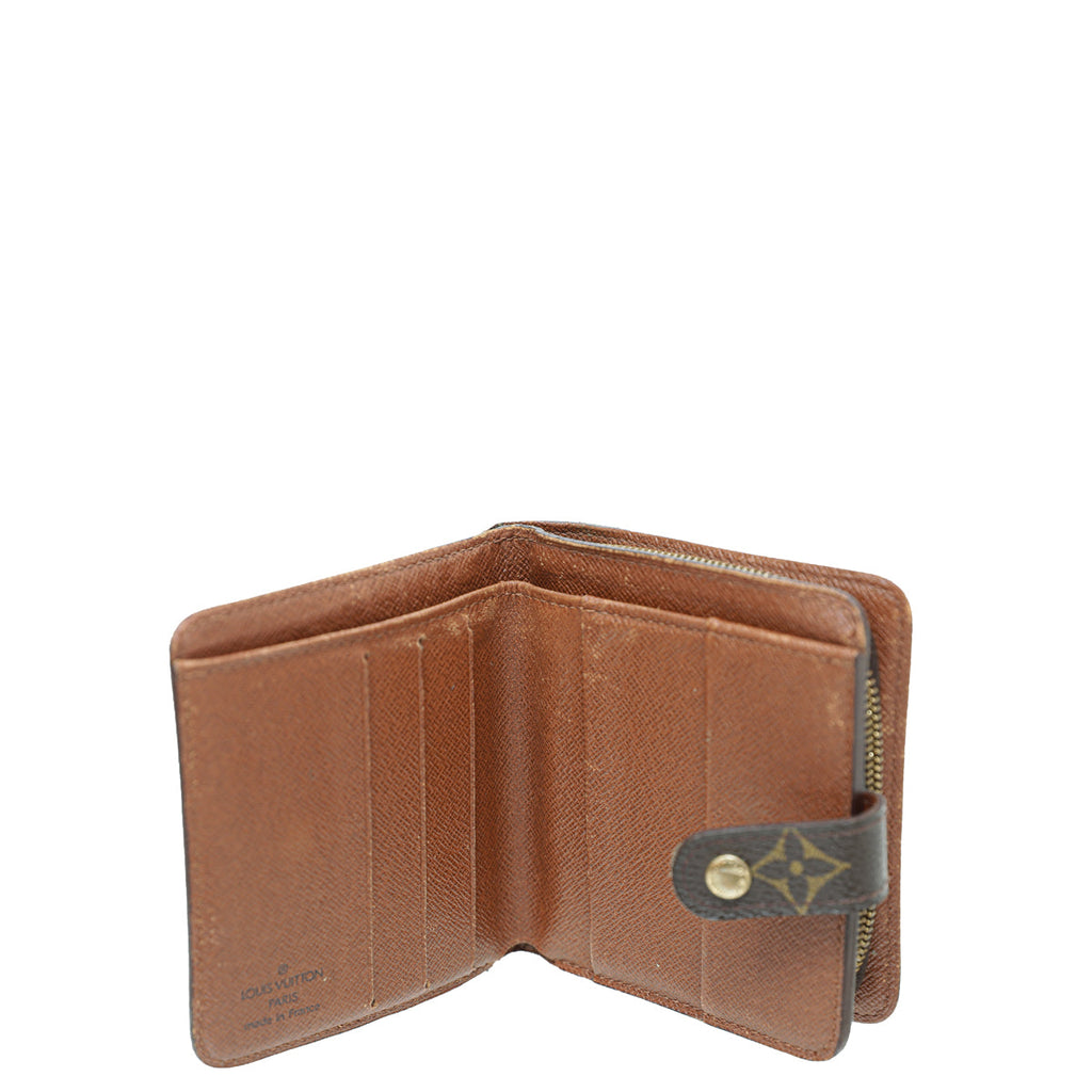 Louis Vuitton Brown Monogram Compact Zippy Wallet