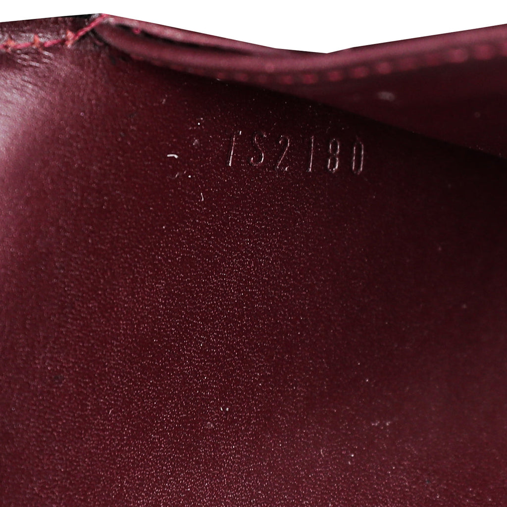 Louis Vuitton Rouge Fauviste Monogram Vernis Sarah Wallet