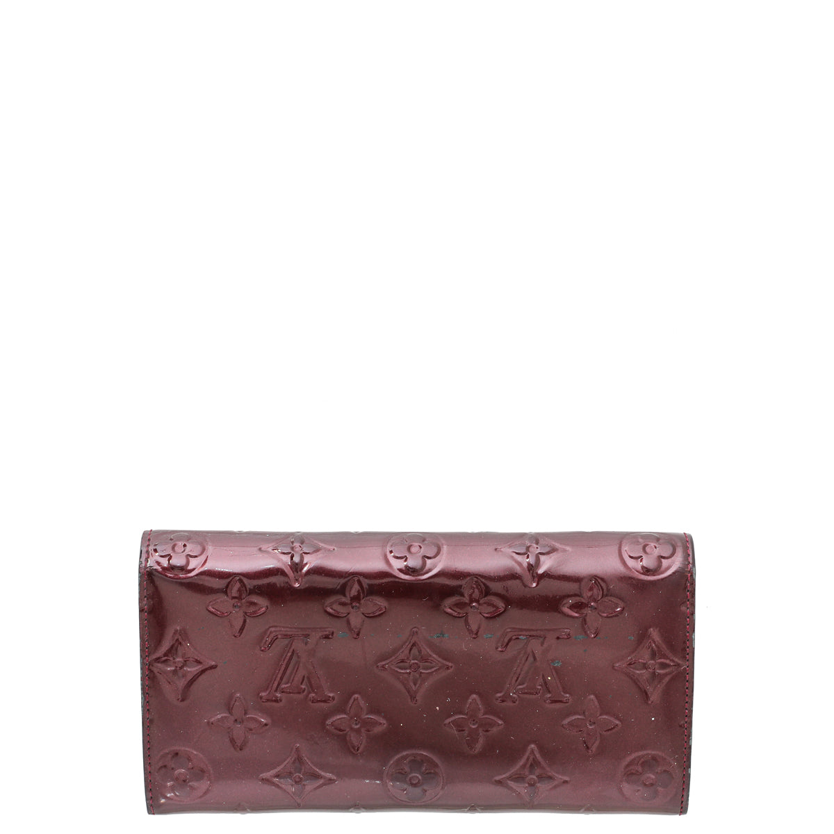 Louis Vuitton Rouge Fauviste Monogram Vernis Sarah Wallet