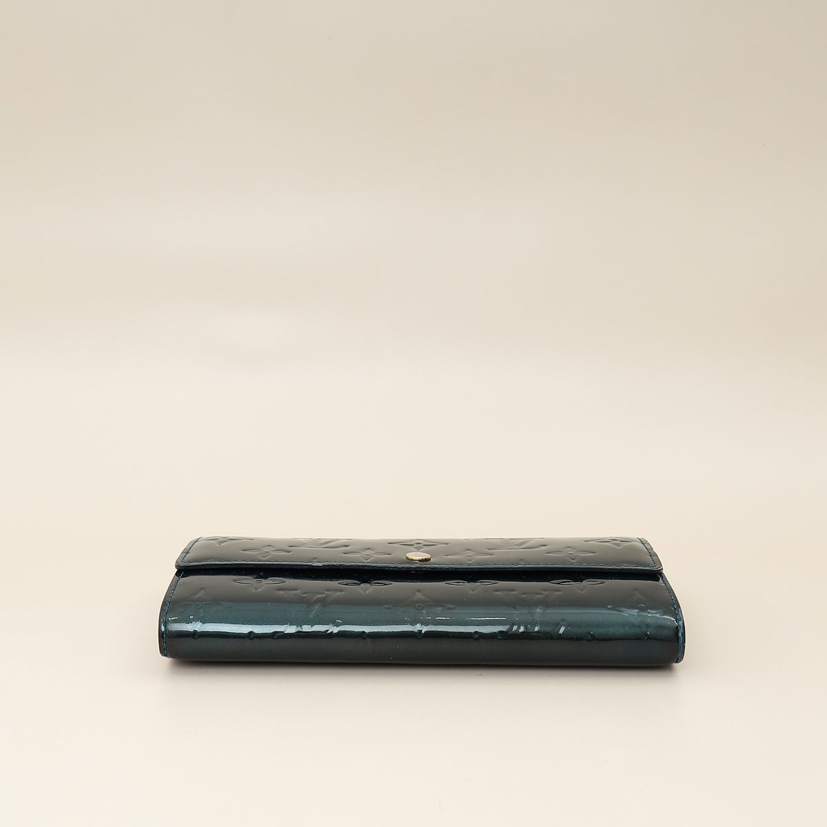 Louis Vuitton Bleu Nuit Monogram Vernis Sarah Wallet