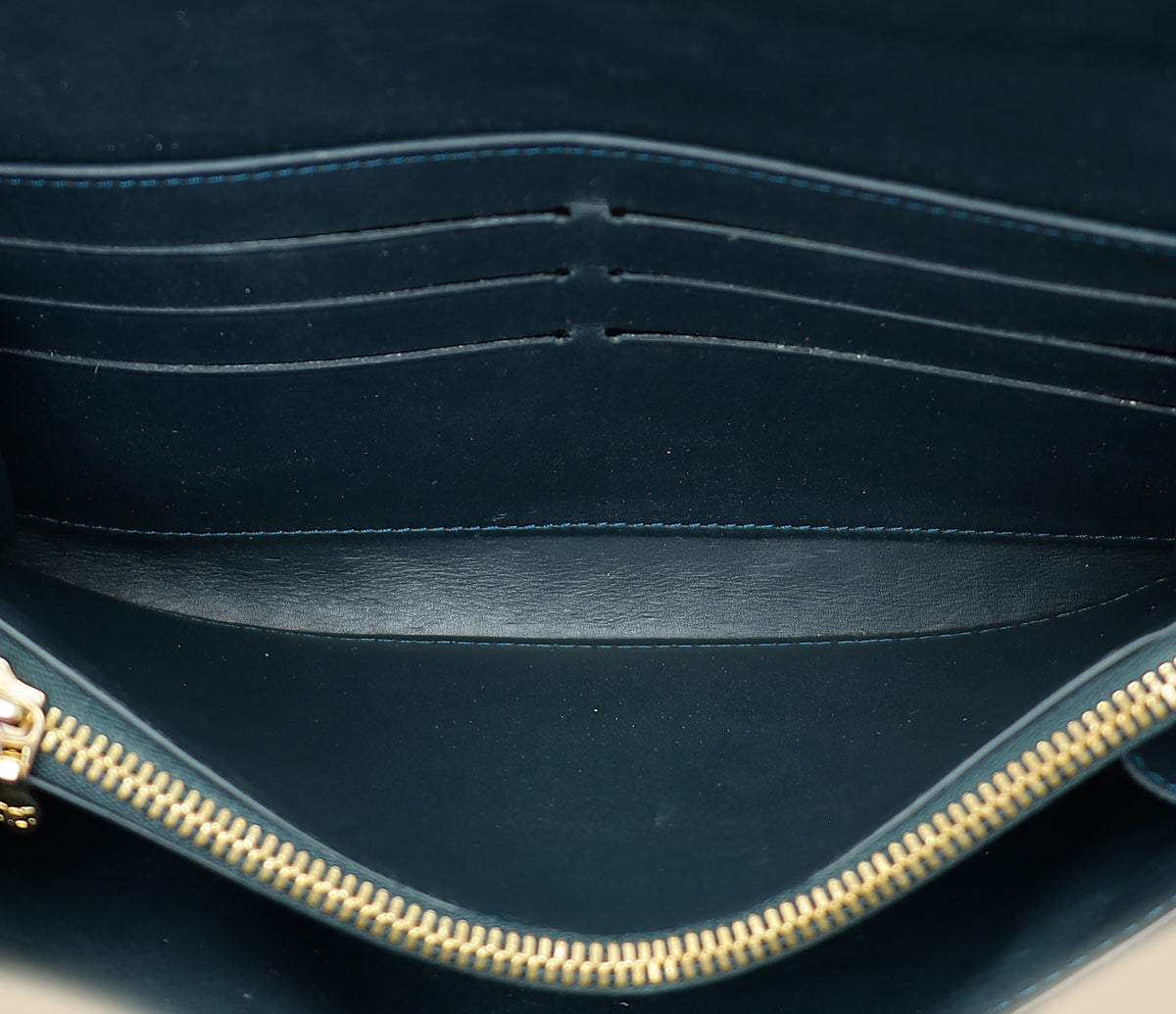 Louis Vuitton Bleu Nuit Monogram Vernis Sarah Wallet
