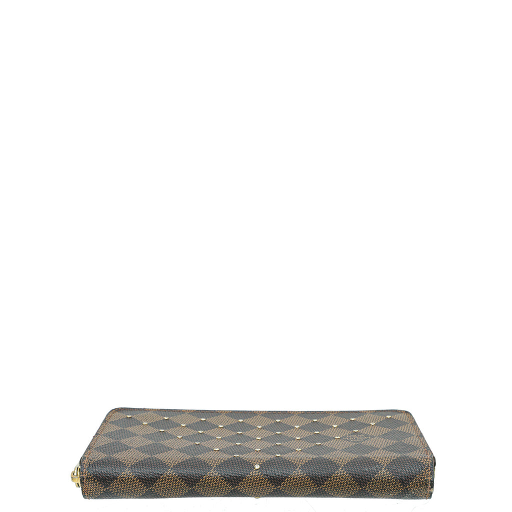 Louis Vuitton Ebene Studded Zippy Wallet