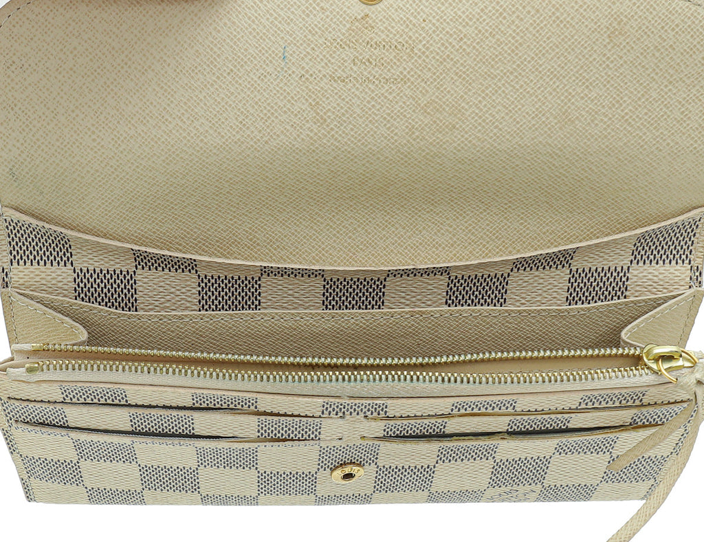 Louis Vuitton Damier Azur Emilie Wallet