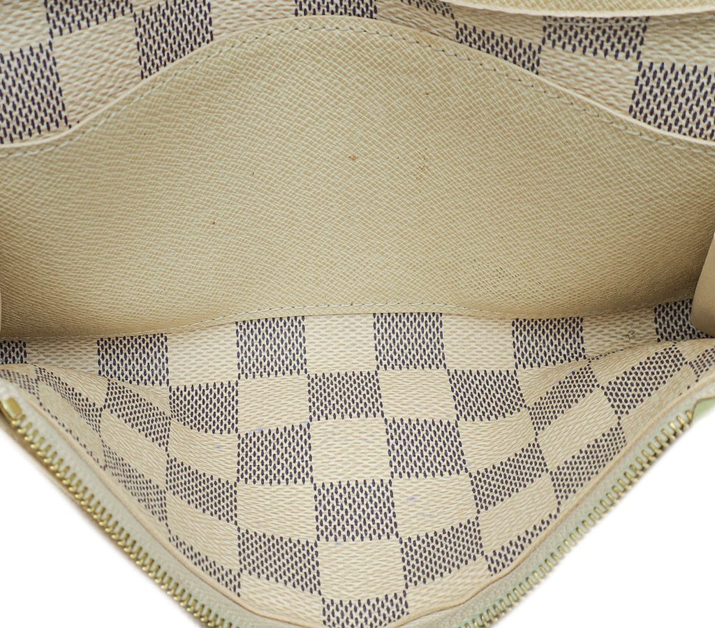 Louis Vuitton Damier Azur Emilie Wallet