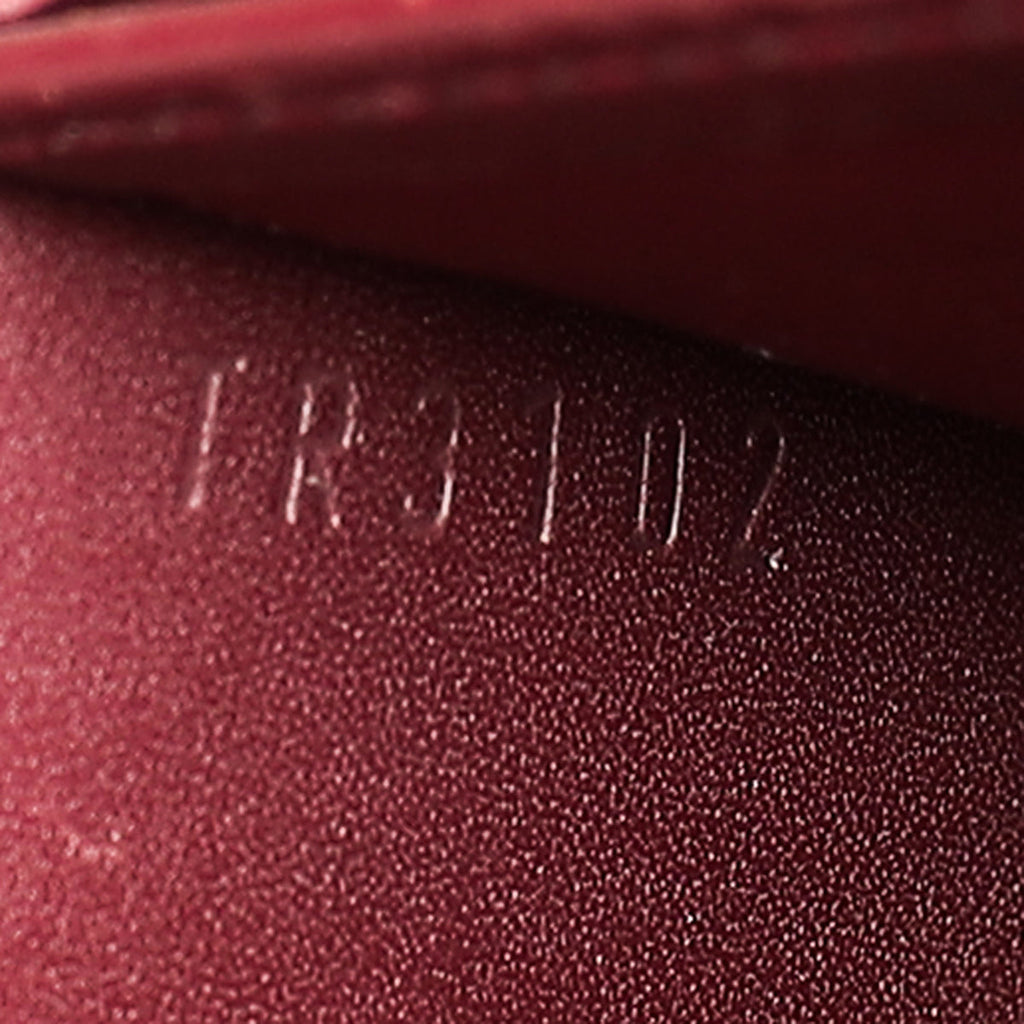 Louis Vuitton Amarante Monogram Vernis Sarah Wallet
