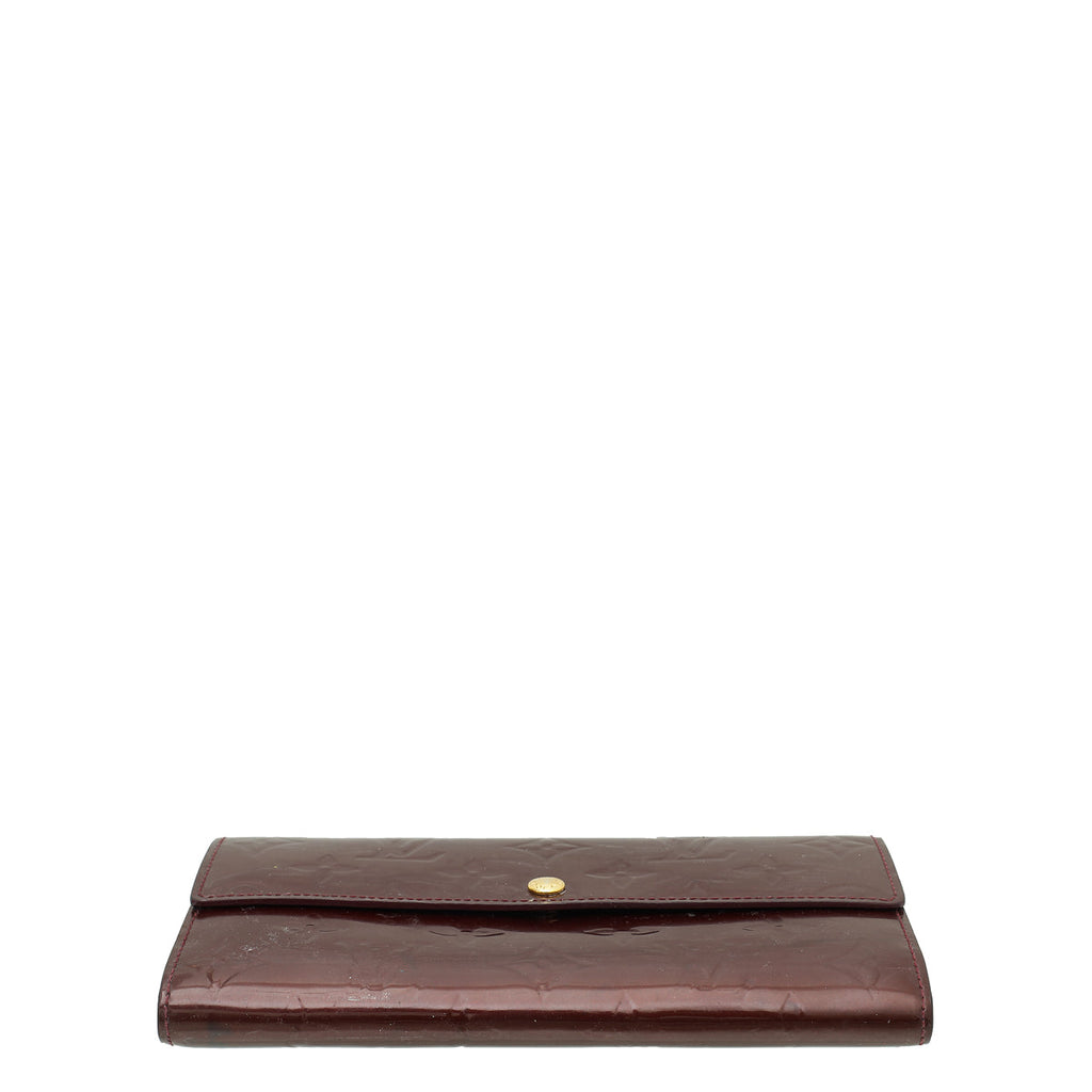 Louis Vuitton Amarante Monogram Vernis Sarah Wallet