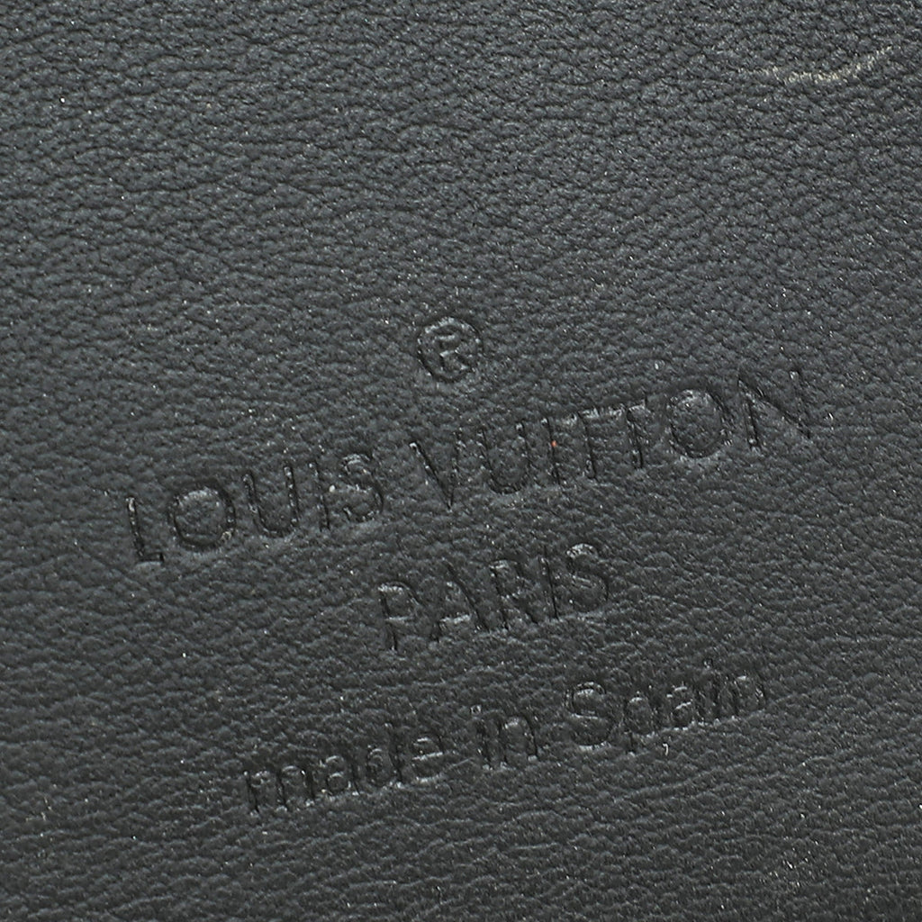 Louis Vuitton Black Damier Infini Brazza Wallet W/ MNS INITIALS