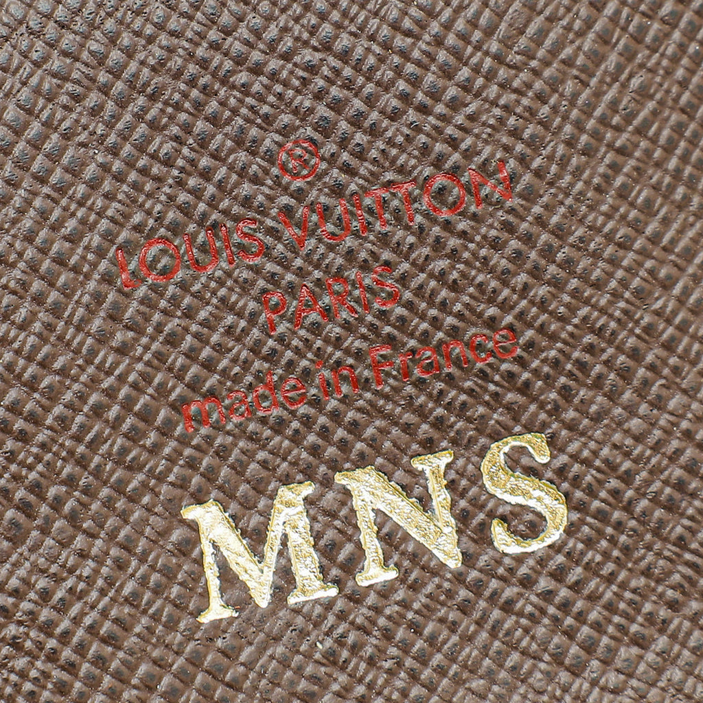 Louis Vuitton Damier Ebene Modulable Wallet W/ MNS Initials