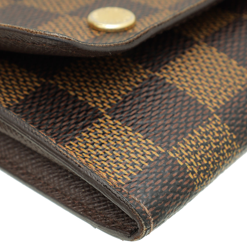 Louis Vuitton Damier Ebene Modulable Wallet W/ MNS Initials