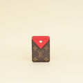 Louis Vuitton Monogram Sari Red Porte-Cartes Magnet Wallet