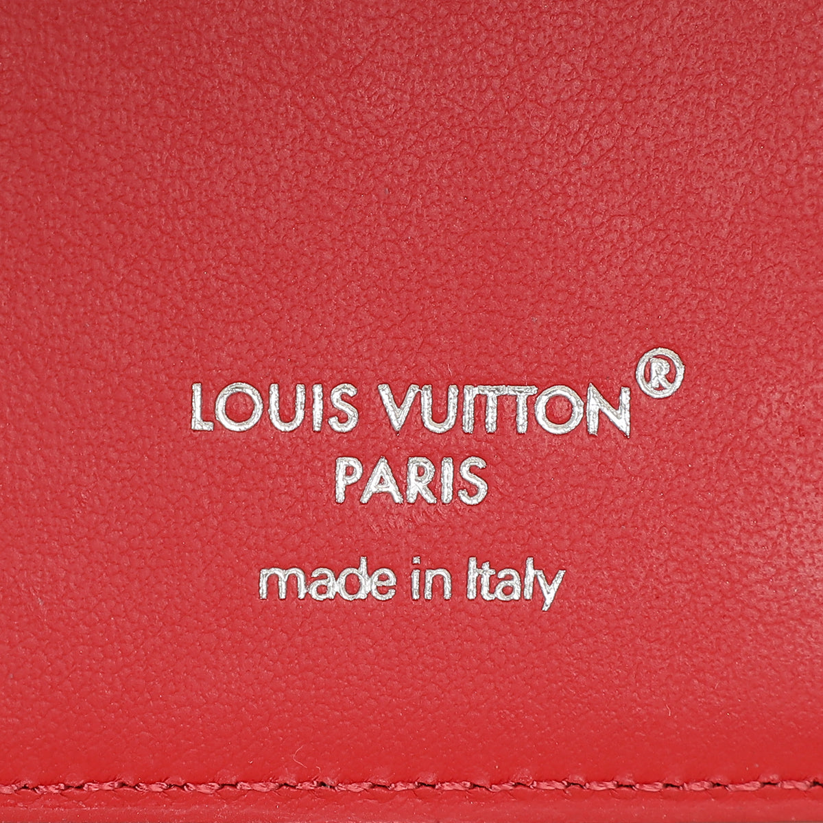 Louis Vuitton Monogram Sari Red Porte-Cartes Magnet Wallet