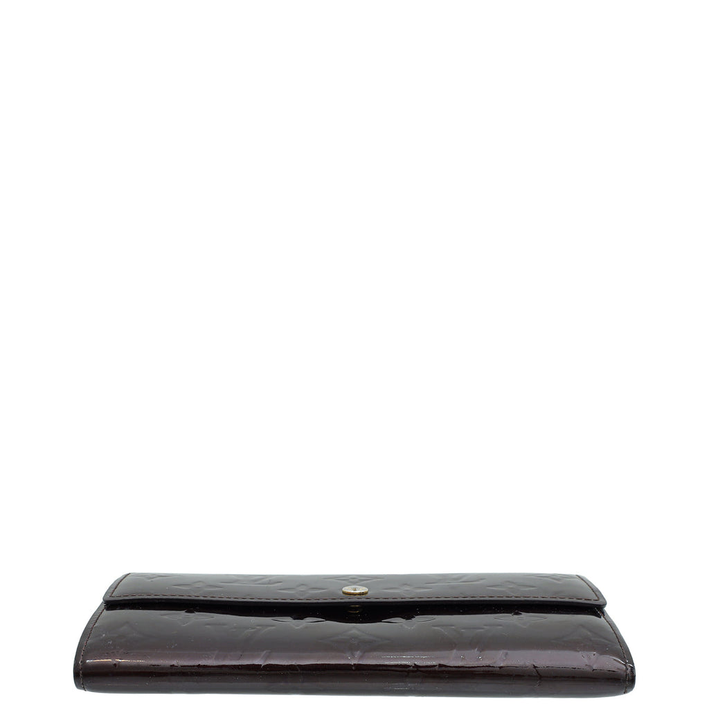 Louis Vuitton Amarante Monogram Vernis Sarah Wallet