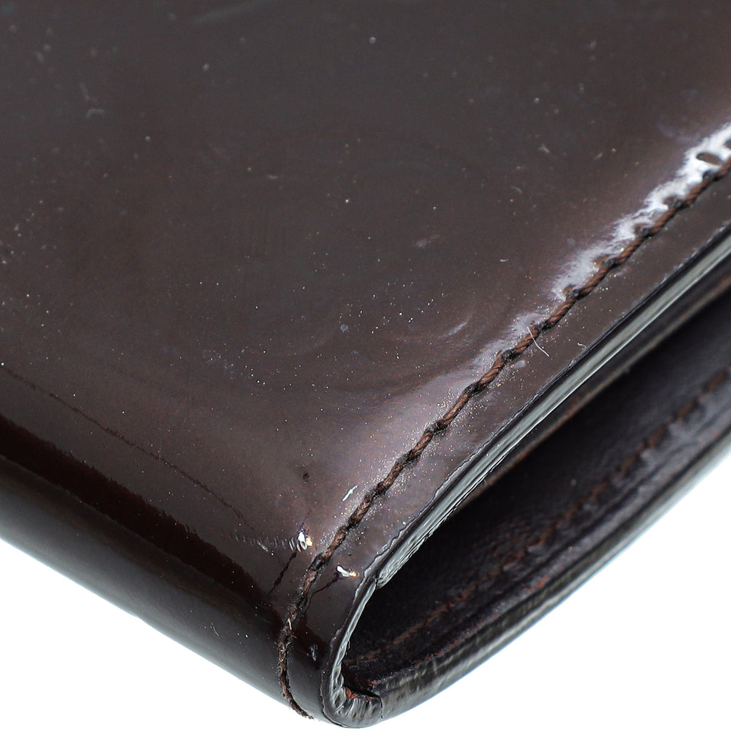 Louis Vuitton Amarante Monogram Vernis Sarah Wallet