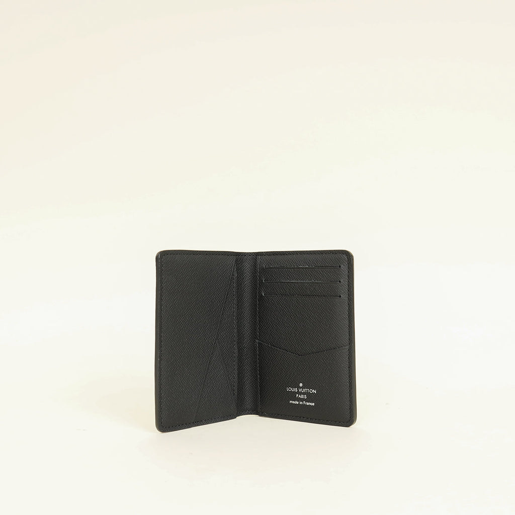 Louis Vuitton Gradient Green Damier Stripes Pocket Organiser