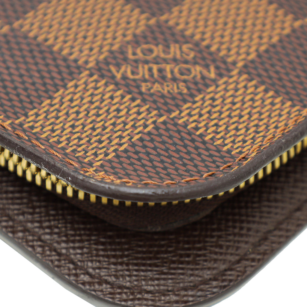 Louis Vuitton Damier Ebene Insolite Wallet w/ "IMW" Initial