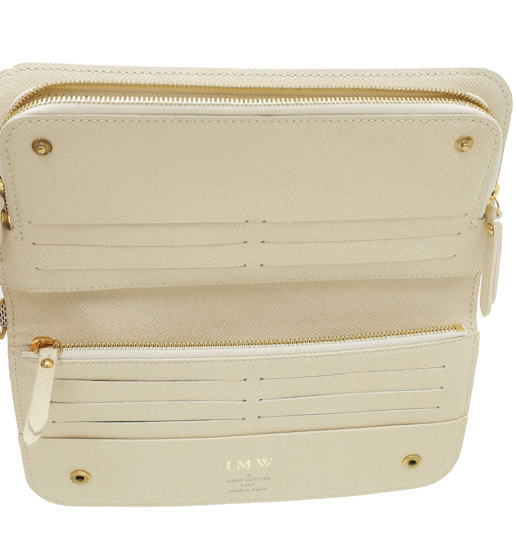 Louis Vuitton Damier Azur Insolite Wallet w/"IMW" Initial