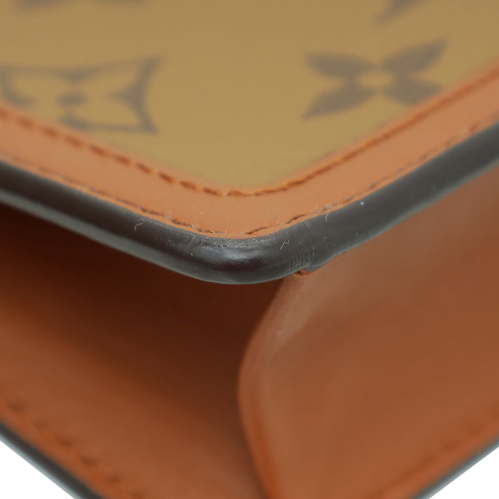 Louis Vuitton Brown Monogram Reverse Multicartes Dauphine Bag
