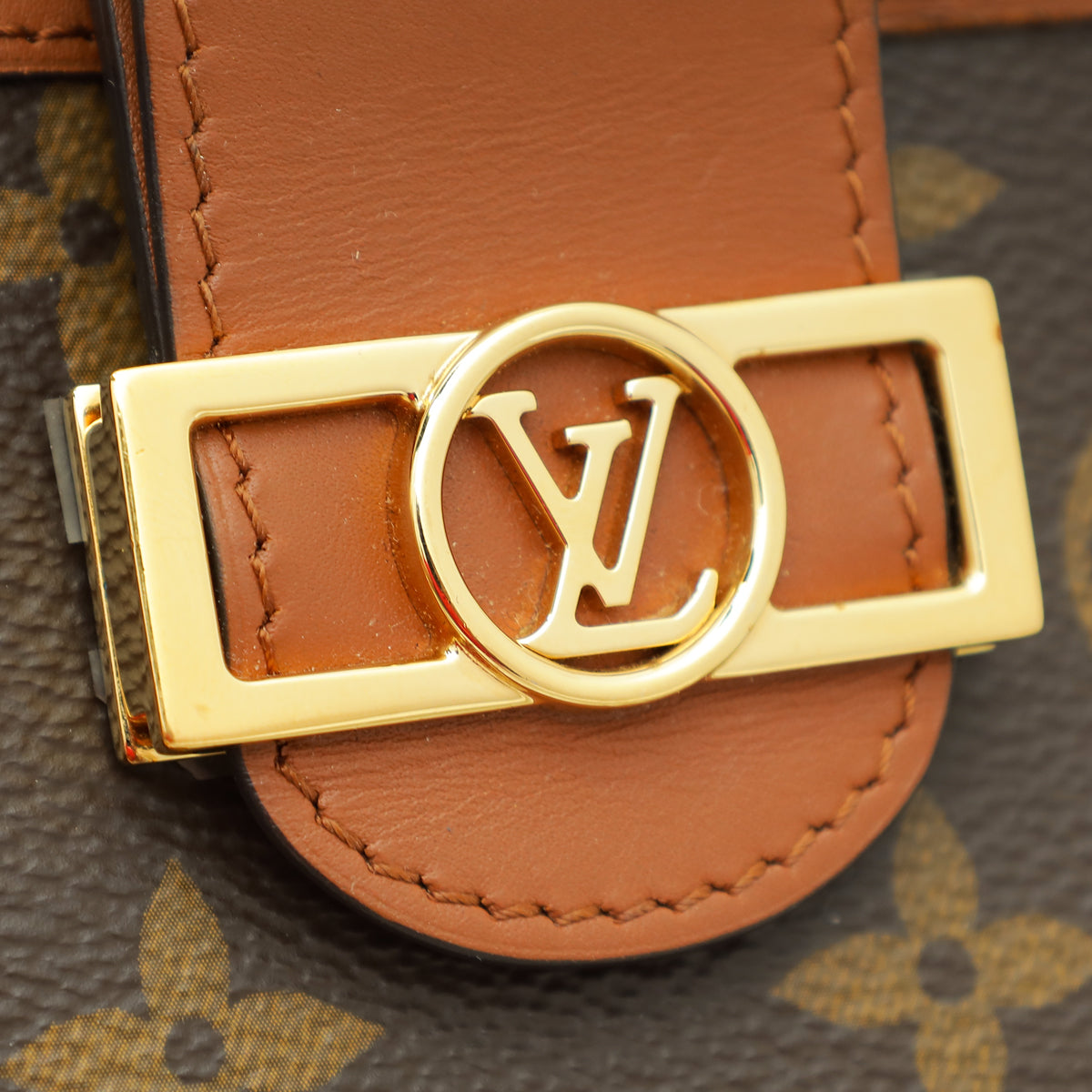 Louis Vuitton Brown Monogram Reverse Multicartes Dauphine Bag