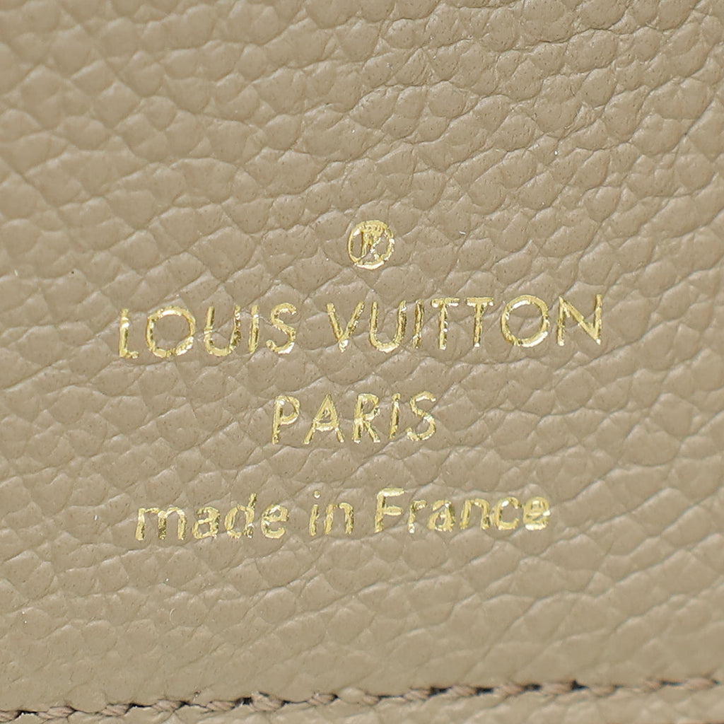 Louis Vuitton Tourterelle Gray Monogram Empreinte Zoe Wallet