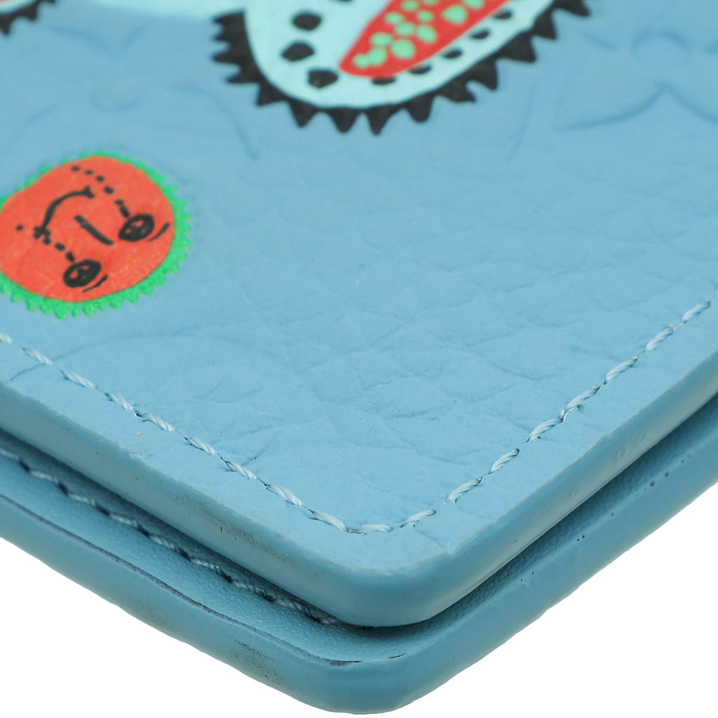 Louis Vuitton Blue Multicolor x YK Taurillon Pocket Organizer