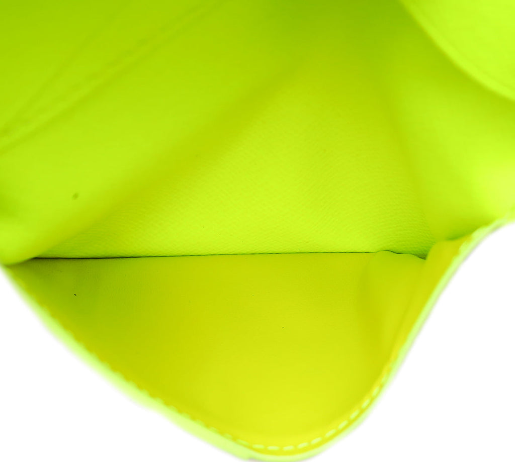 Louis Vuitton Neon Yellow Monogram Pocket Organizer