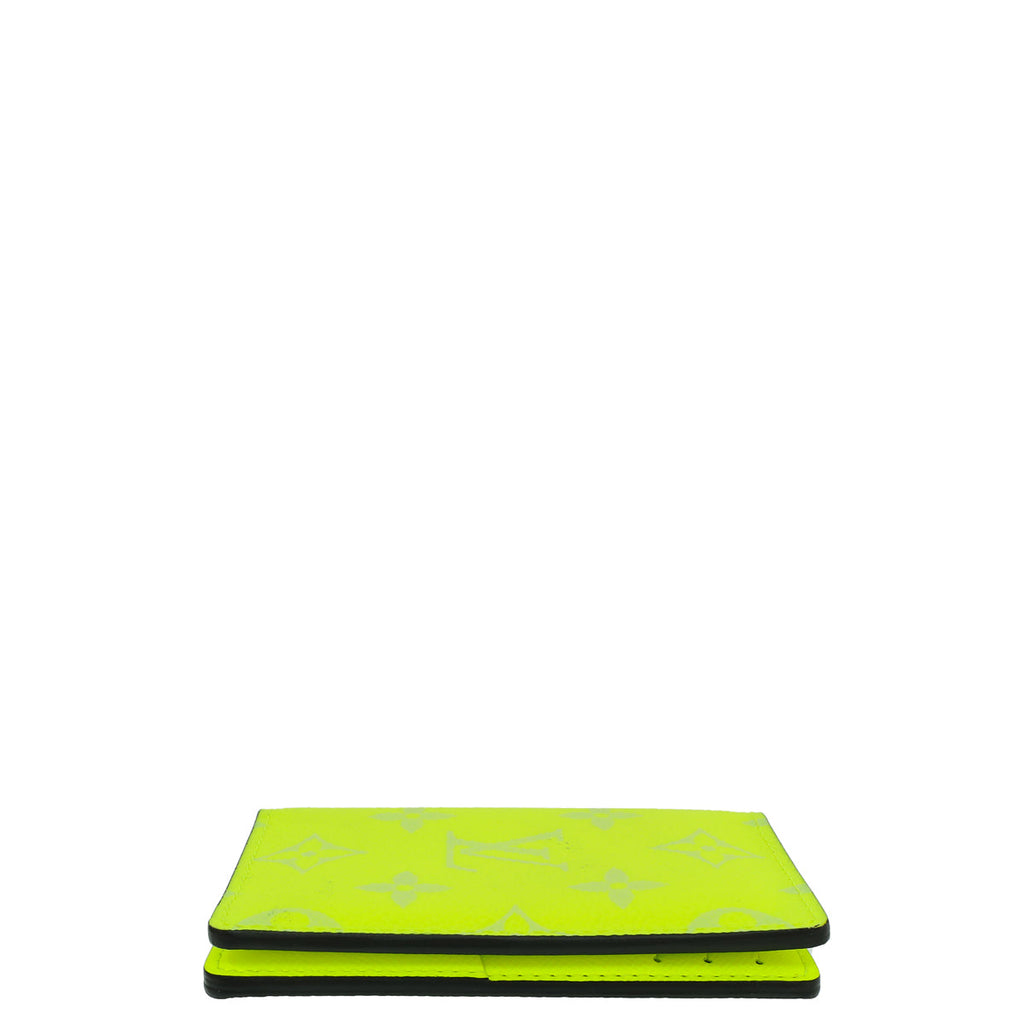 Louis Vuitton Neon Yellow Monogram Pocket Organizer