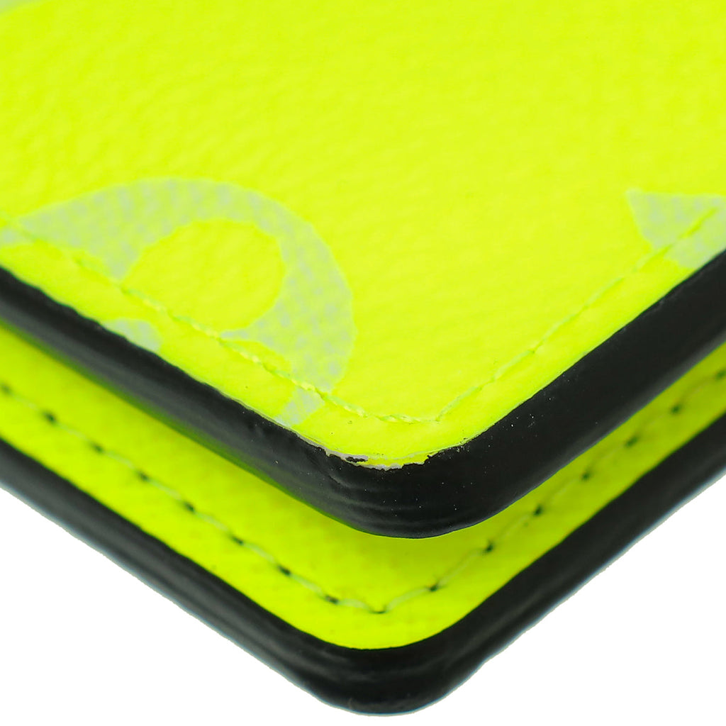 Louis Vuitton Neon Yellow Monogram Pocket Organizer