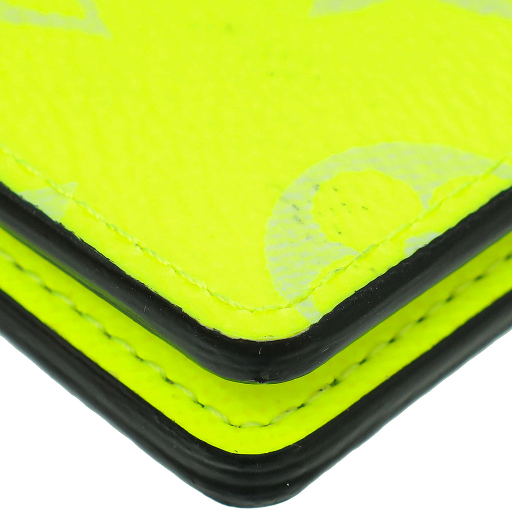 Louis Vuitton Neon Yellow Monogram Pocket Organizer