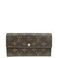 Louis Vuitton Ebene Monogram Sarah Wallet W/ Initial MM
