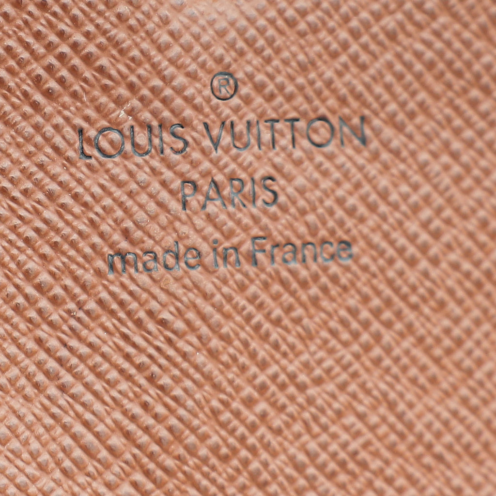 Louis Vuitton Ebene Monogram Sarah Wallet W/ Initial MM