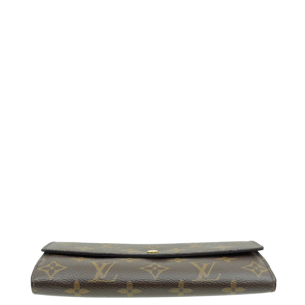 Louis Vuitton Ebene Monogram Sarah Wallet W/ Initial MM